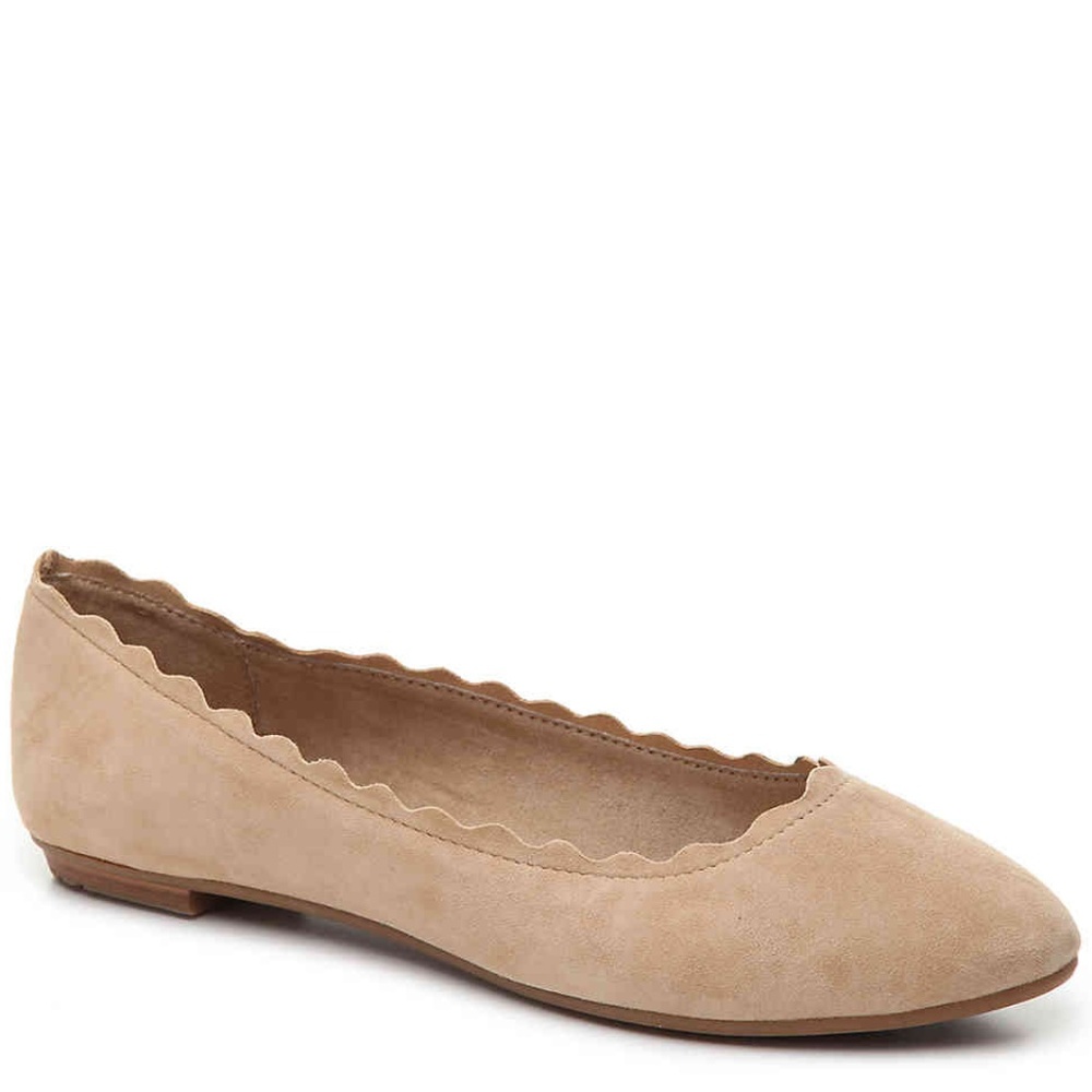 Beige Ballet Flats, Size 7.5
